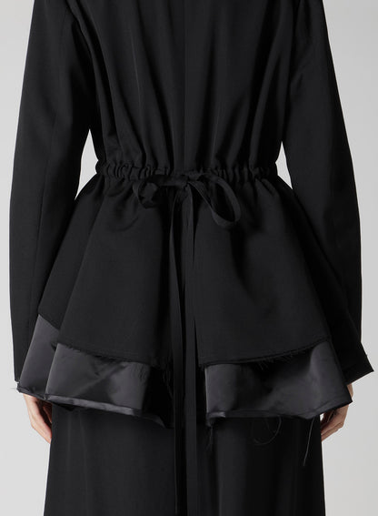 GABARDINE PEPLUM JACKET