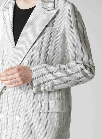 OPAL FINISHING VELVET ASYMMETRY DOUBLE B JACKET