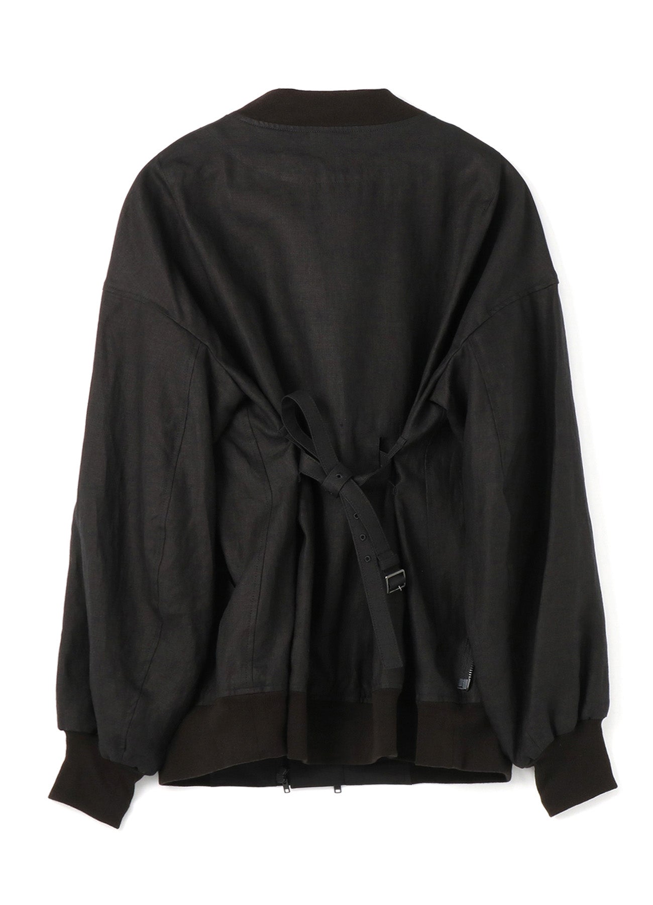 MIXED WEAVE TWILL ASYMMETRY DOUBLE B JACKET