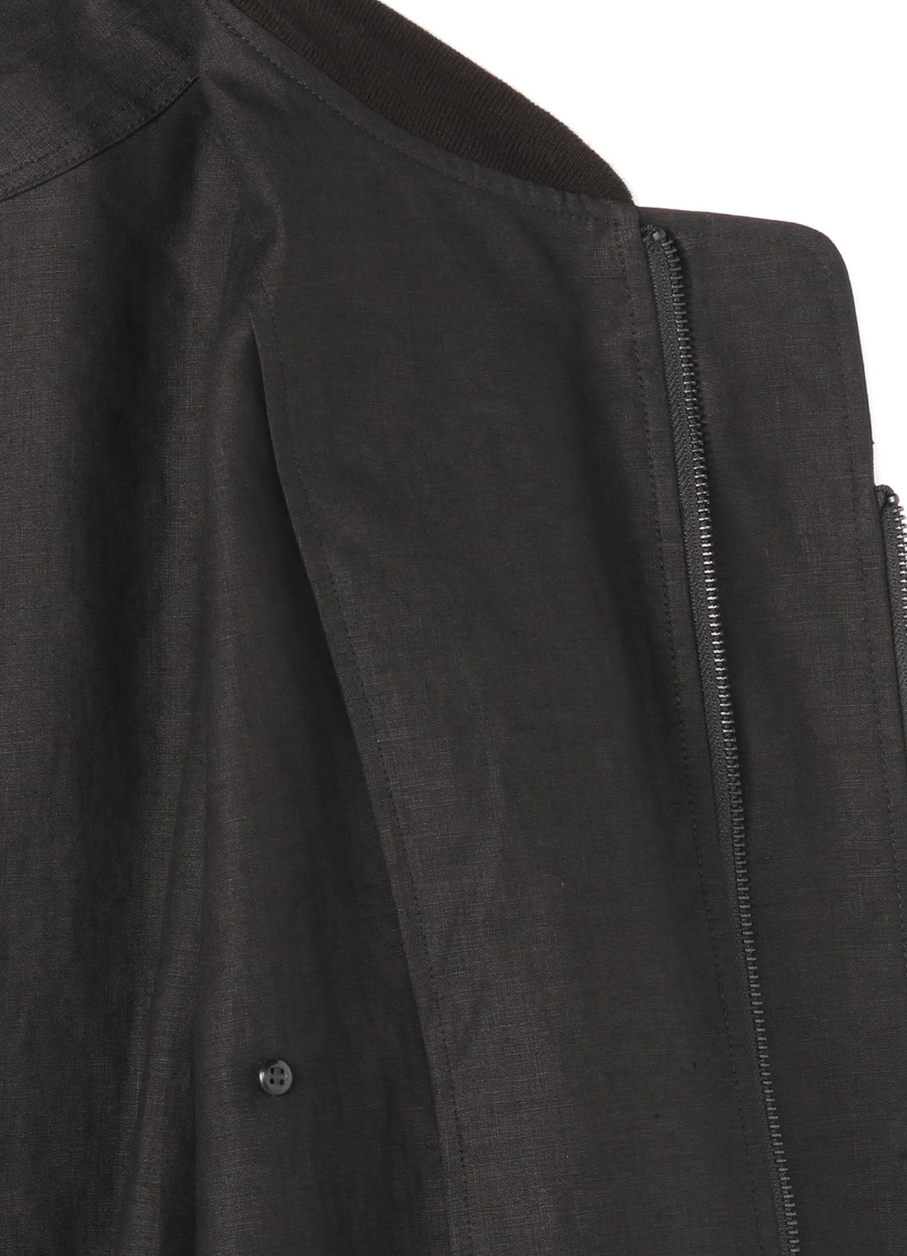 MIXED WEAVE TWILL ASYMMETRY DOUBLE B JACKET