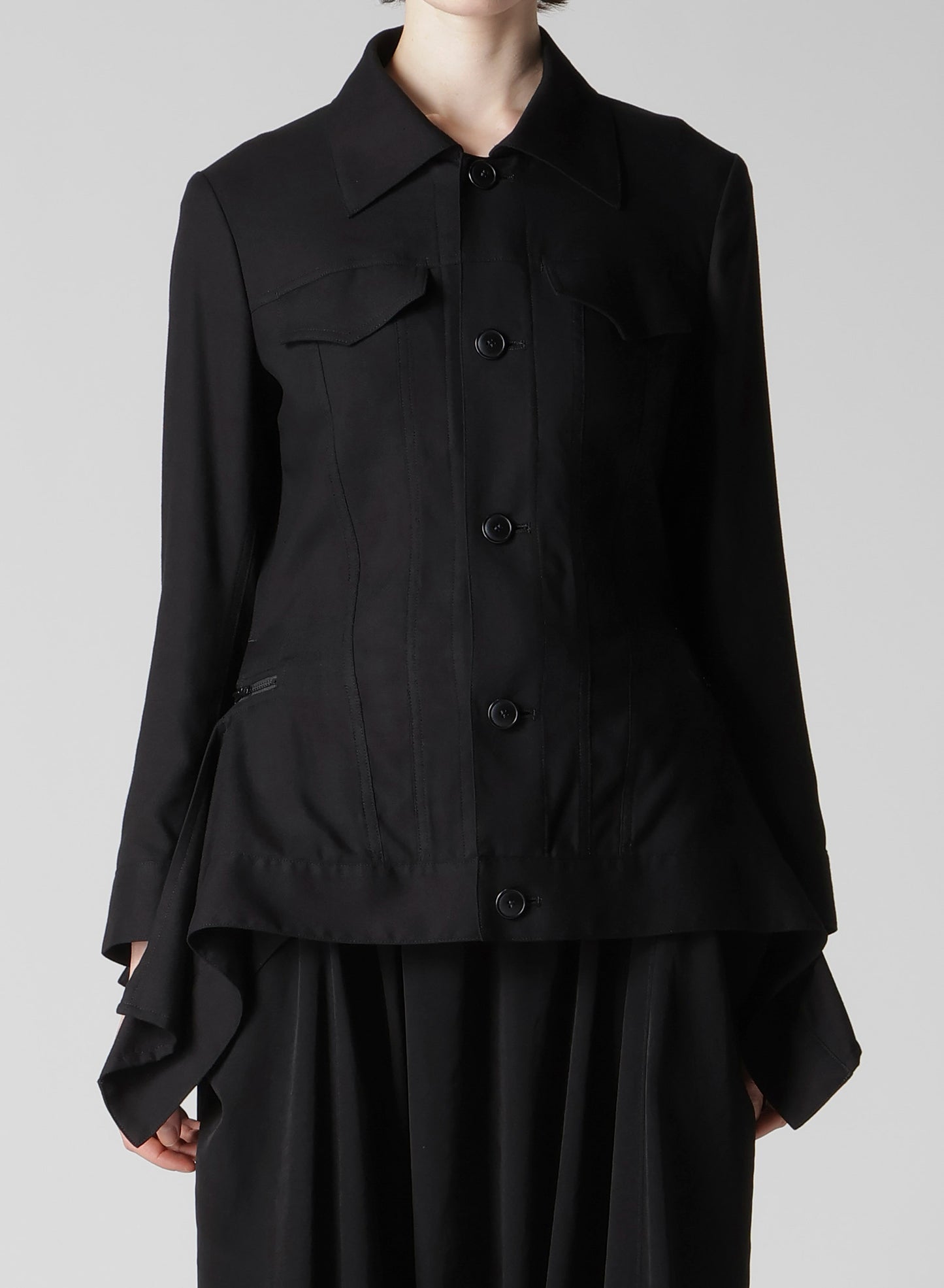 RAYON VIYELLA SIDE ZIP JACKET