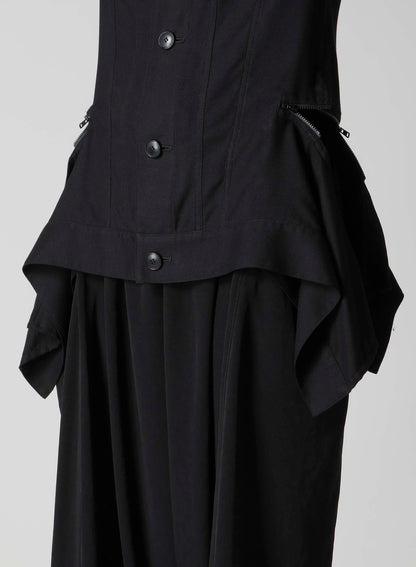 RAYON VIYELLA SIDE ZIP JACKET