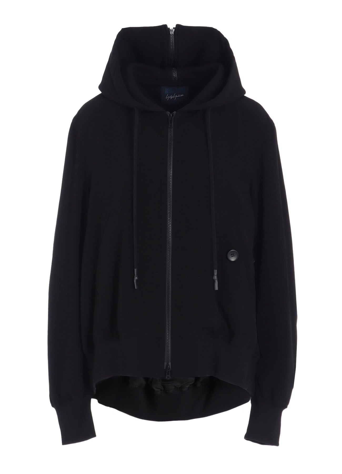 TA/PE CREPE DE CHINE HOODED BOMBER JKT