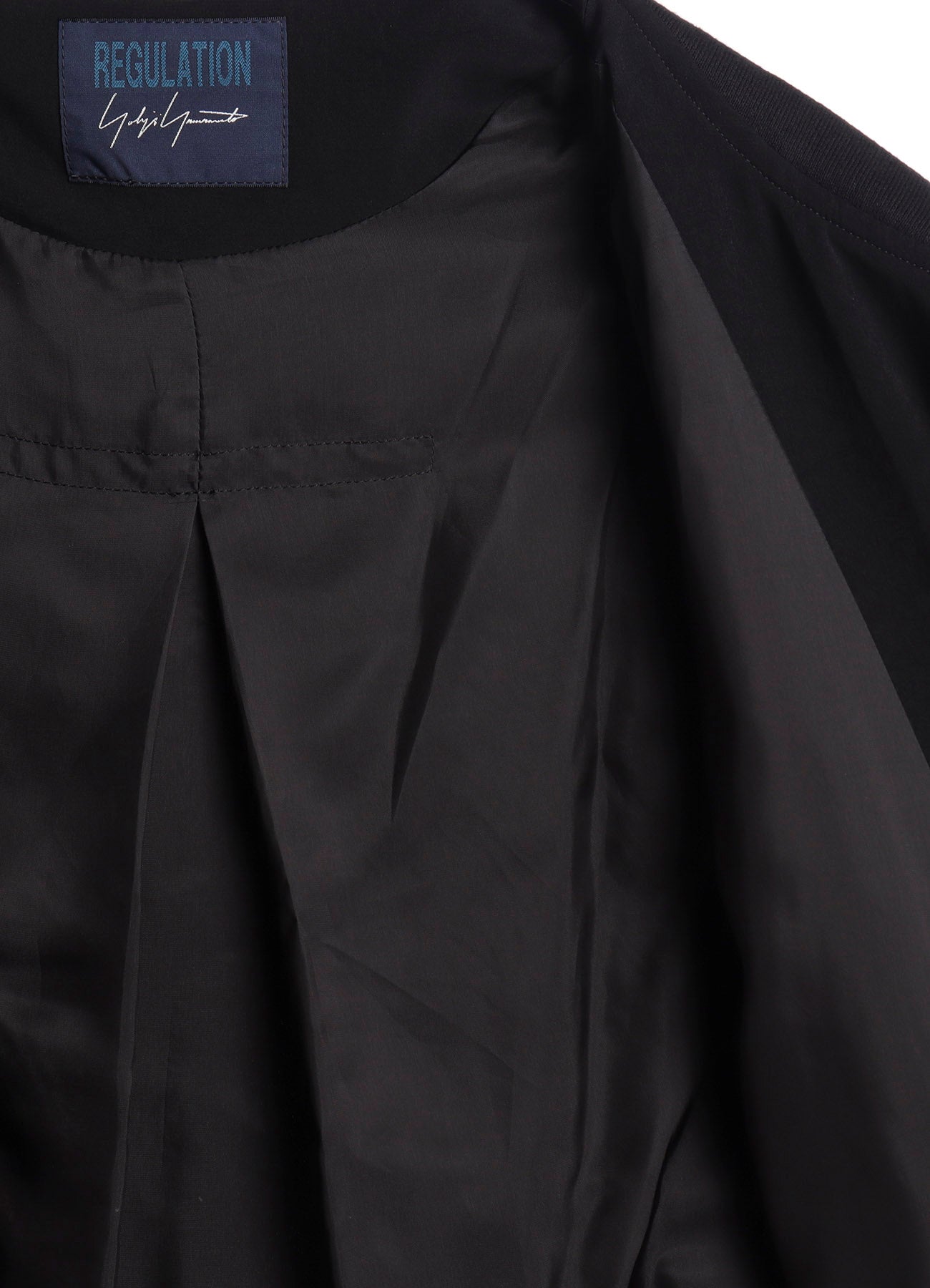 TA/PE CREPE DE CHINE HOODED BOMBER JKT