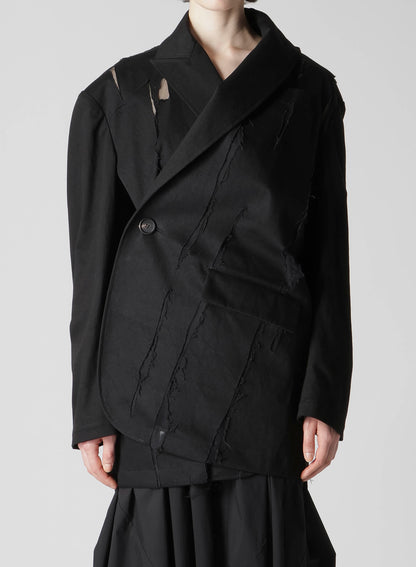 KATSURAGI OPAL FINISHING OVERSIZED JACKET