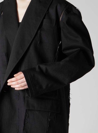 KATSURAGI OPAL FINISHING OVERSIZED JACKET