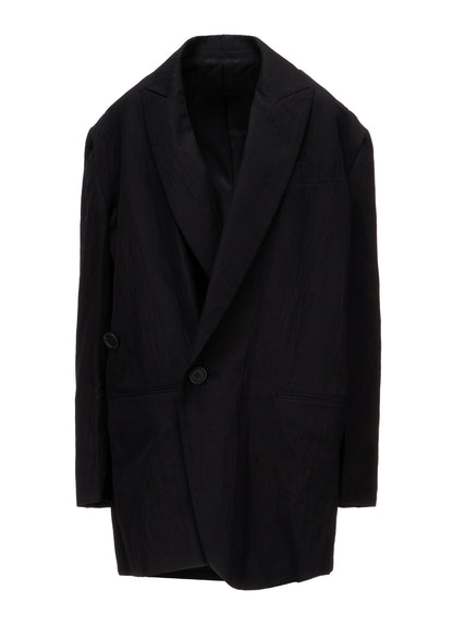 MIXED WEAVE TWILL OVERSIZED JACKET