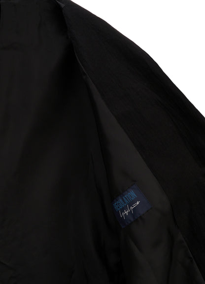 MIXED WEAVE TWILL OVERSIZED JACKET