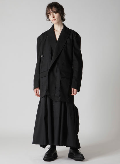 MIXED WEAVE TWILL OVERSIZED JACKET