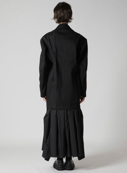 MIXED WEAVE TWILL OVERSIZED JACKET