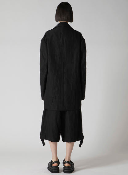 MIXED WEAVE TWILL OVERSIZED JACKET