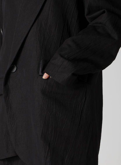 MIXED WEAVE TWILL OVERSIZED JACKET