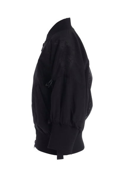 SHORT SLEEVES BOMBER JACKET