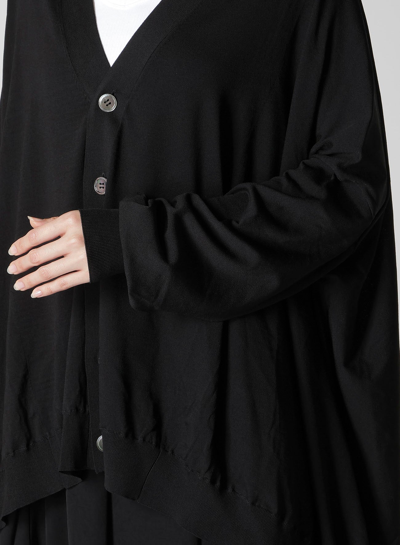 RYO 18G V NECK CARDIGAN – THE SHOP YOHJI YAMAMOTO