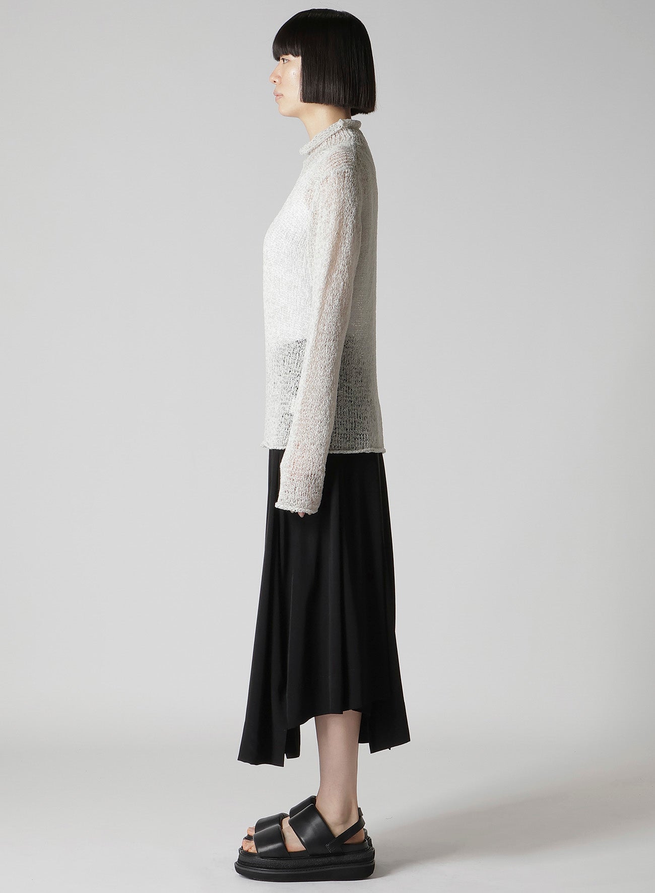 SUMMER KNIT HIGH NECK TOP