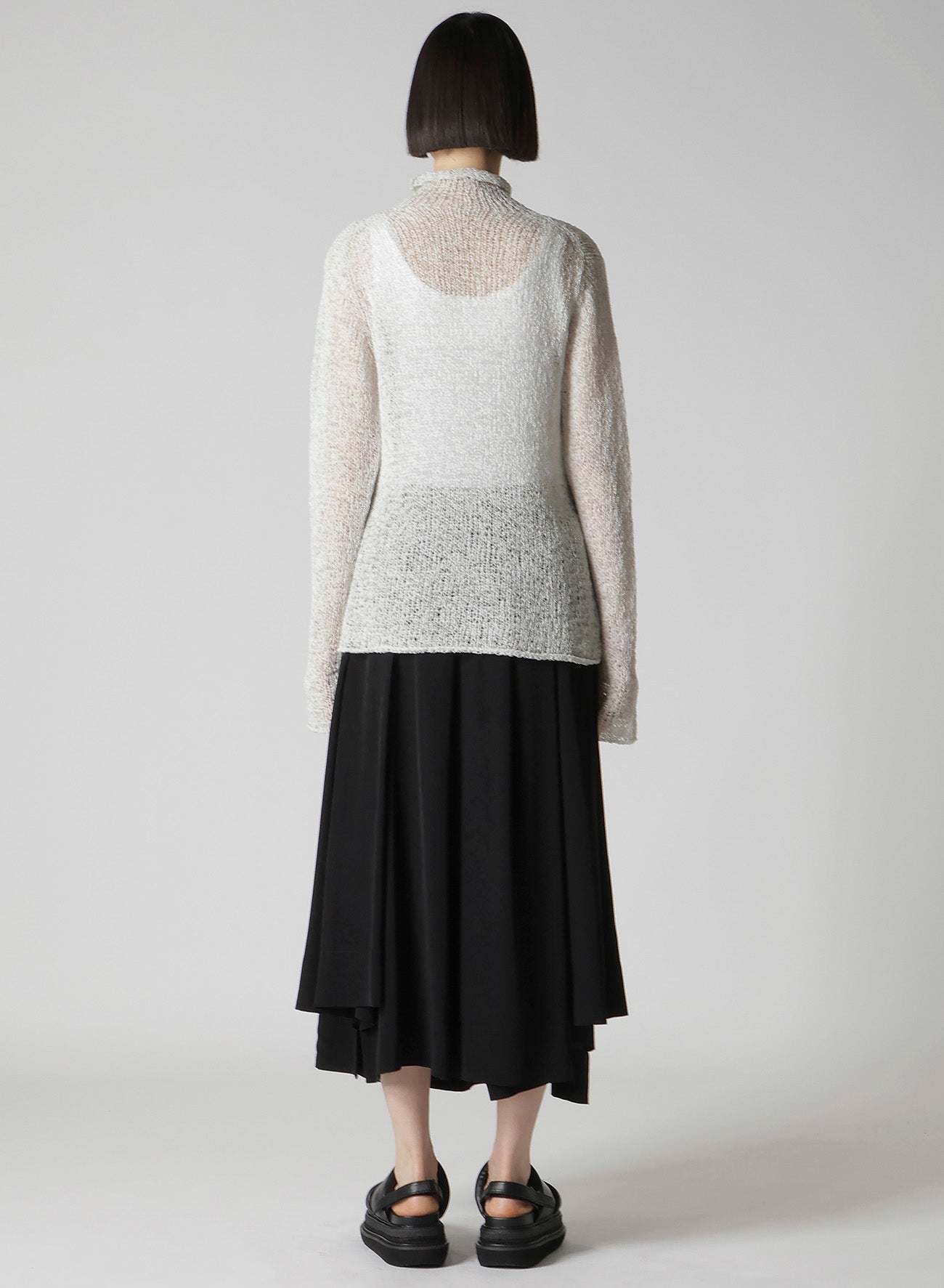 SUMMER KNIT HIGH NECK TOP