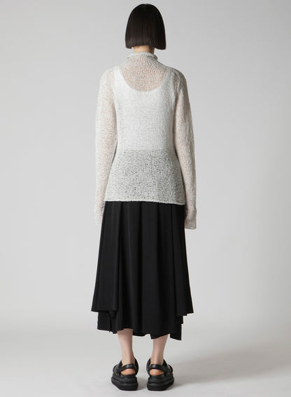 SUMMER KNIT HIGH NECK TOP