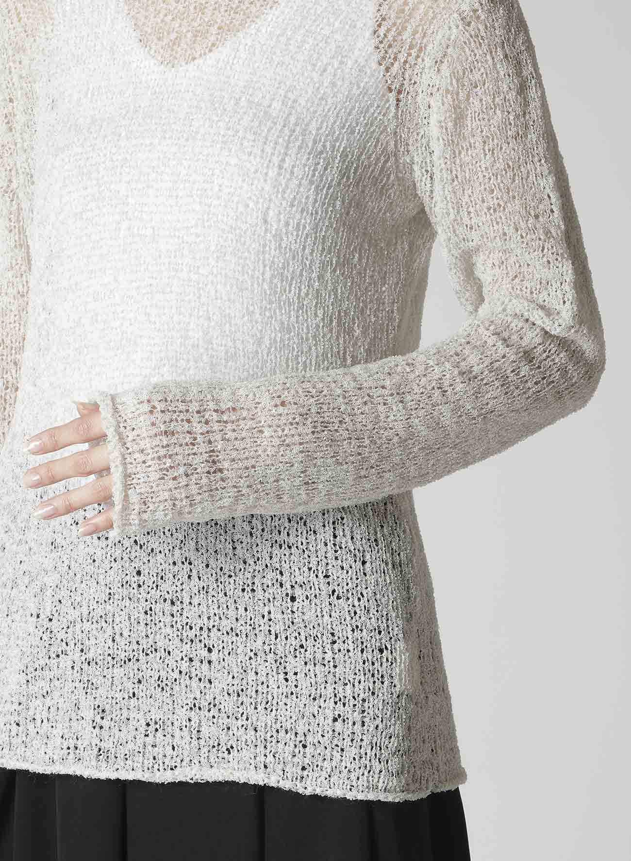 SUMMER KNIT HIGH NECK TOP