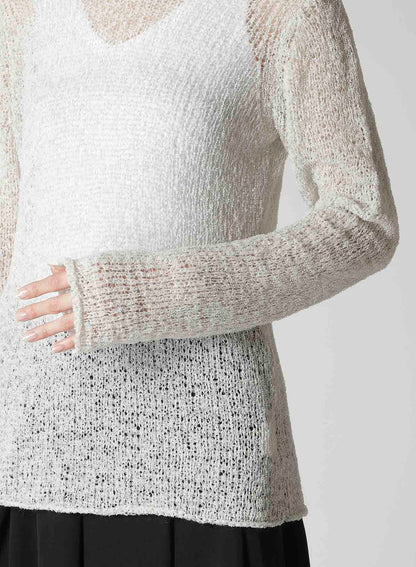 SUMMER KNIT HIGH NECK TOP