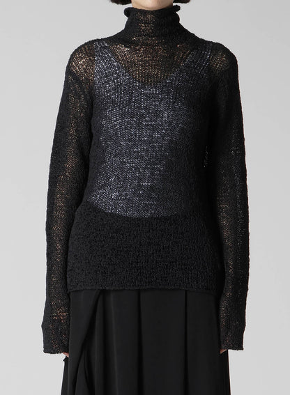 SUMMER KNIT HIGH NECK TOP