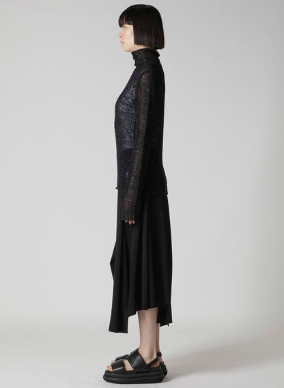 SUMMER KNIT HIGH NECK TOP