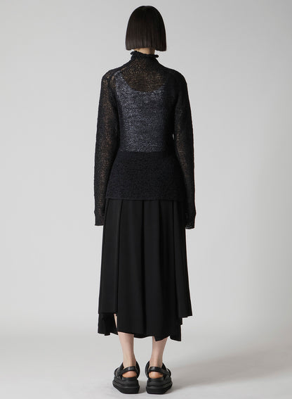 SUMMER KNIT HIGH NECK TOP