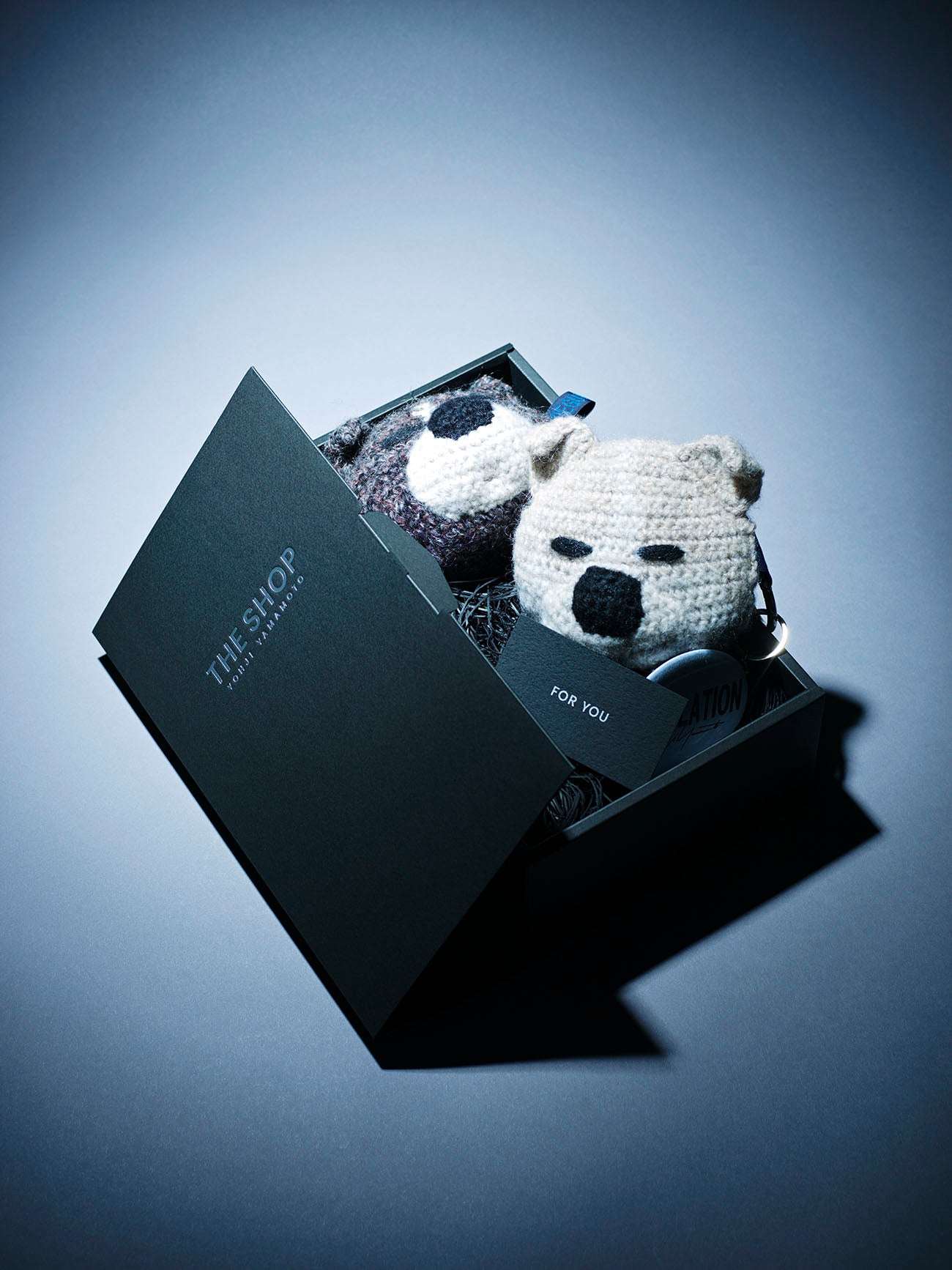 COMBINATION KNITTED KEY CHARM WITH MIRROR – THE SHOP YOHJI YAMAMOTO