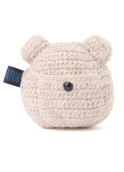 COMBINATION KNITTED KEY CHARM WITH MIRROR