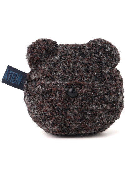 COMBINATION KNITTED KEY CHARM WITH MIRROR