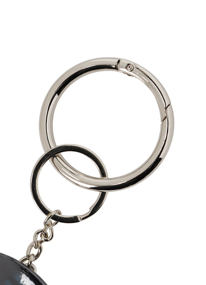 COMBINATION KNITTED KEY CHARM WITH MIRROR