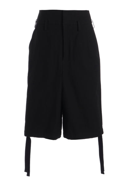 MILITARY BACKSIDE SATIN BERMUDA PANTS