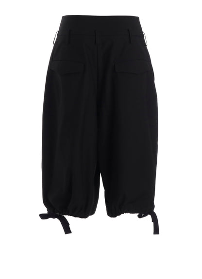 MILITARY BACKSIDE SATIN BERMUDA PANTS