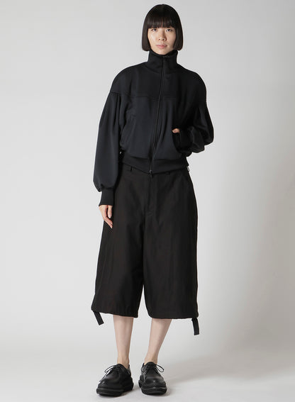 MILITARY BACKSIDE SATIN BERMUDA PANTS