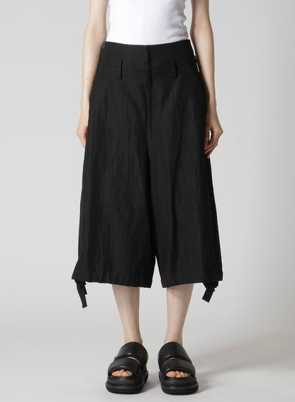 MIXED WEAVE TWILL BERMUDA PANTS