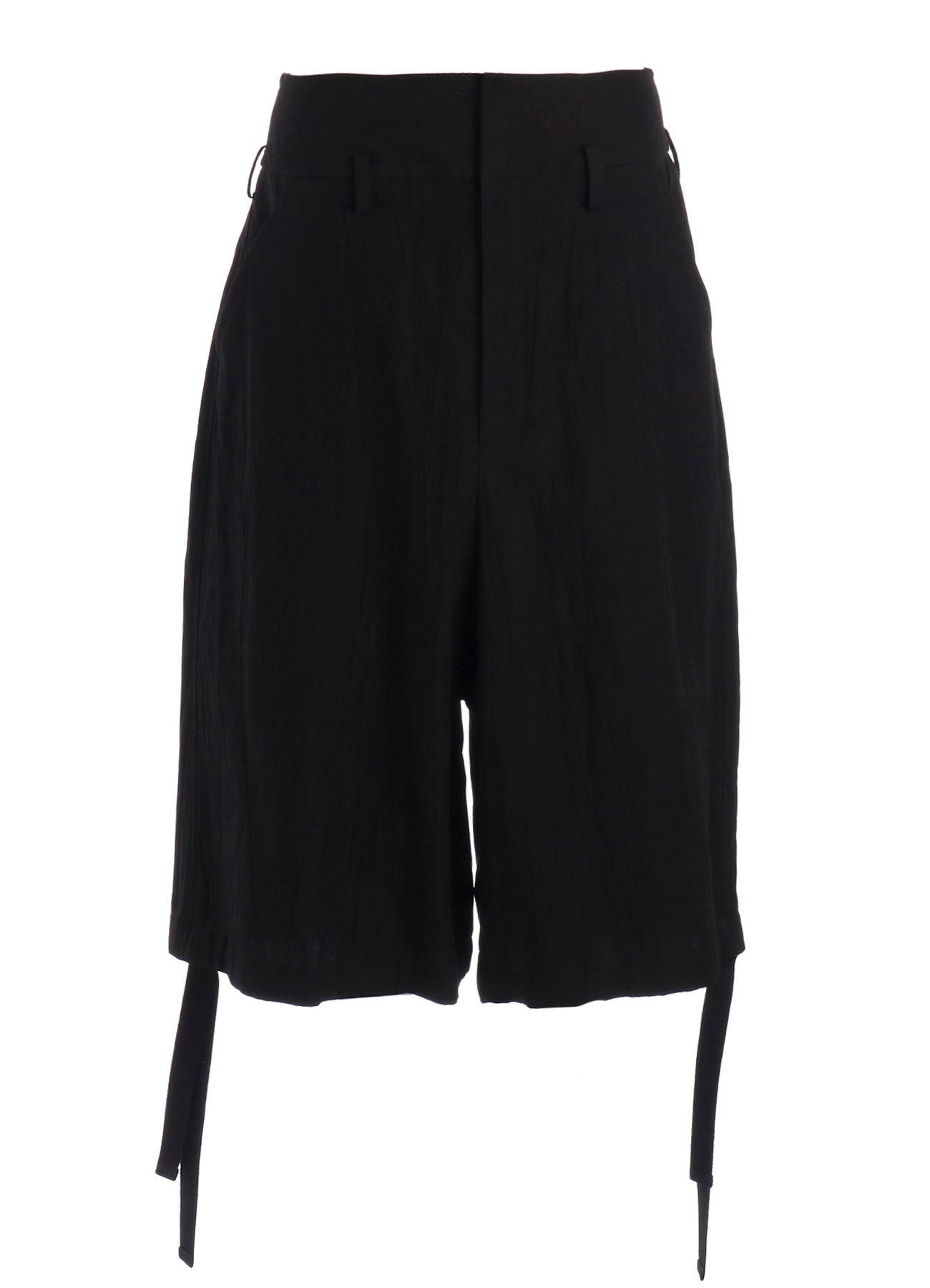 MIXED WEAVE TWILL BERMUDA PANTS