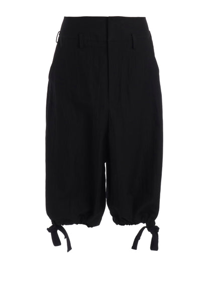 MIXED WEAVE TWILL BERMUDA PANTS