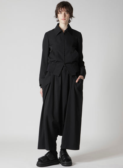 GABARDINE BIG POCKET SAROUEL PANTS