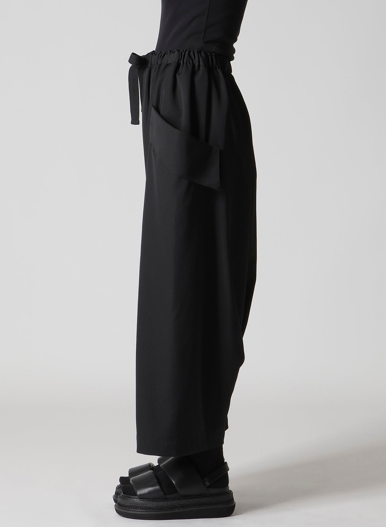 GABARDINE BIG POCKET SAROUEL PANTS