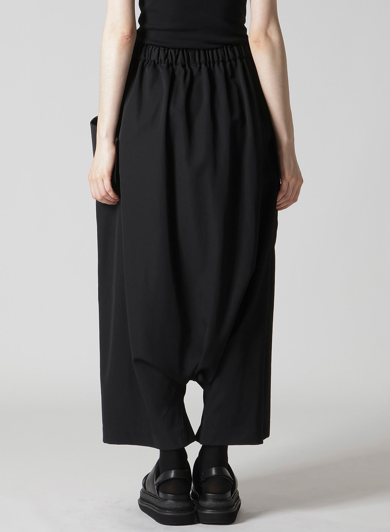 GABARDINE BIG POCKET SAROUEL PANTS