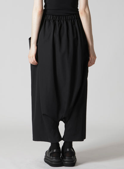 GABARDINE BIG POCKET SAROUEL PANTS