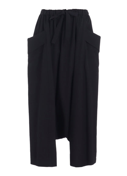 GABARDINE BIG POCKET SAROUEL PANTS