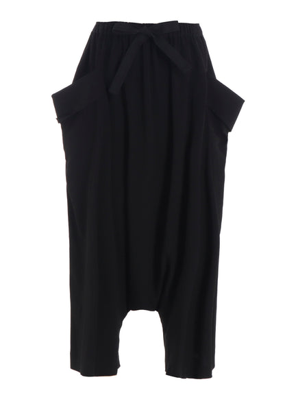 TA/PE CREPE DE CHINE BIG POCKET SAROUEL PANTS