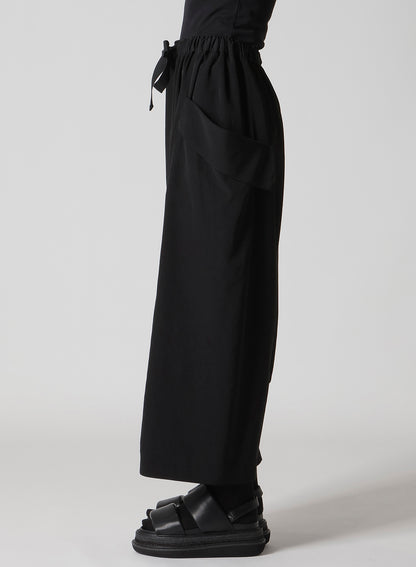 TA/PE CREPE DE CHINE BIG POCKET SAROUEL PANTS