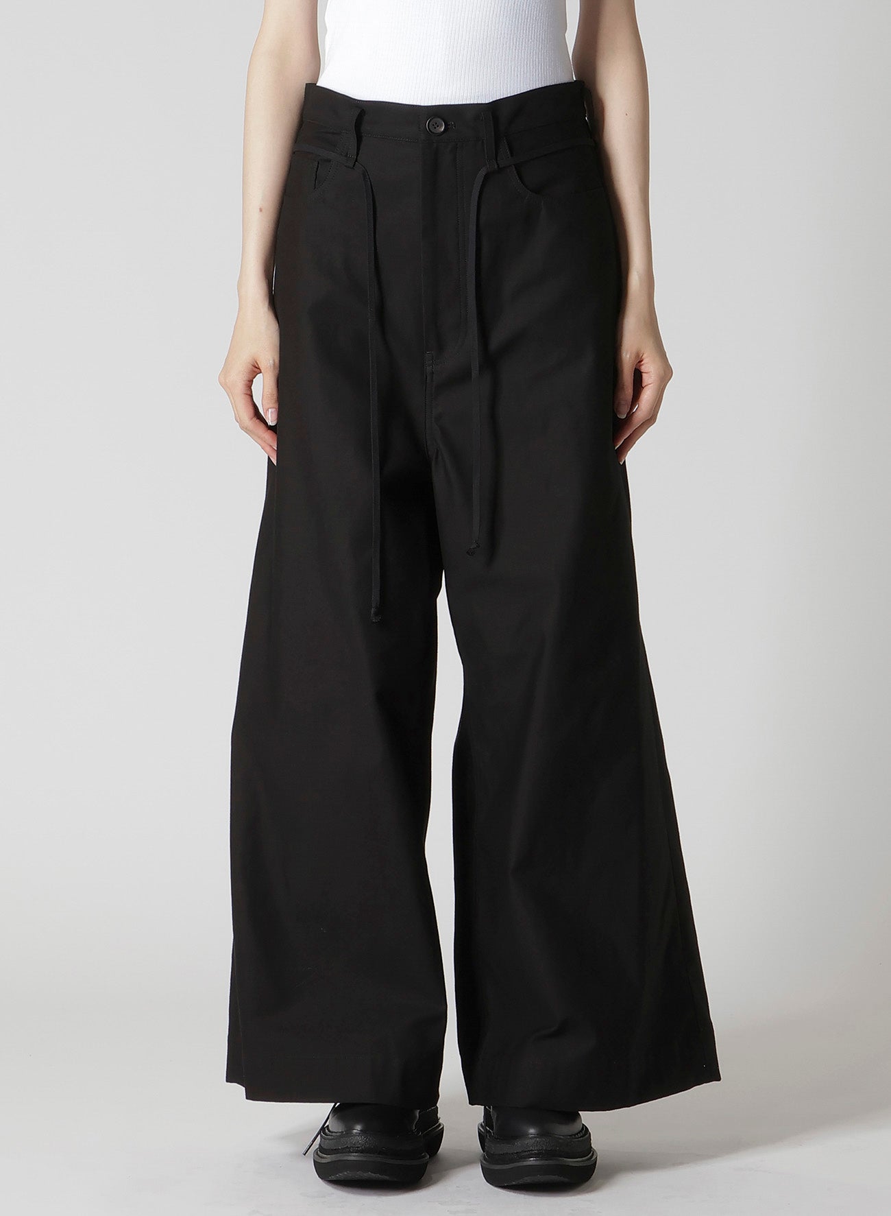 MILITARY BACKSIDE SATIN DOUBLE LOOP D PANTS