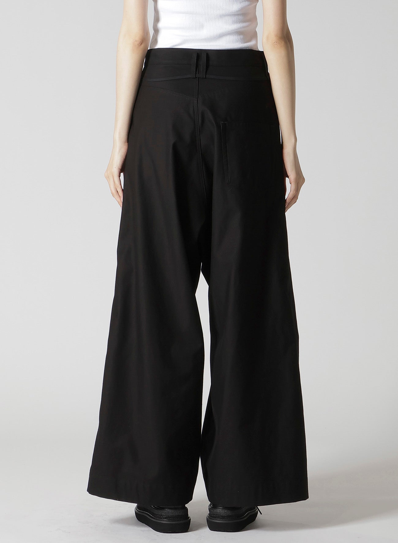 MILITARY BACKSIDE SATIN DOUBLE LOOP D PANTS