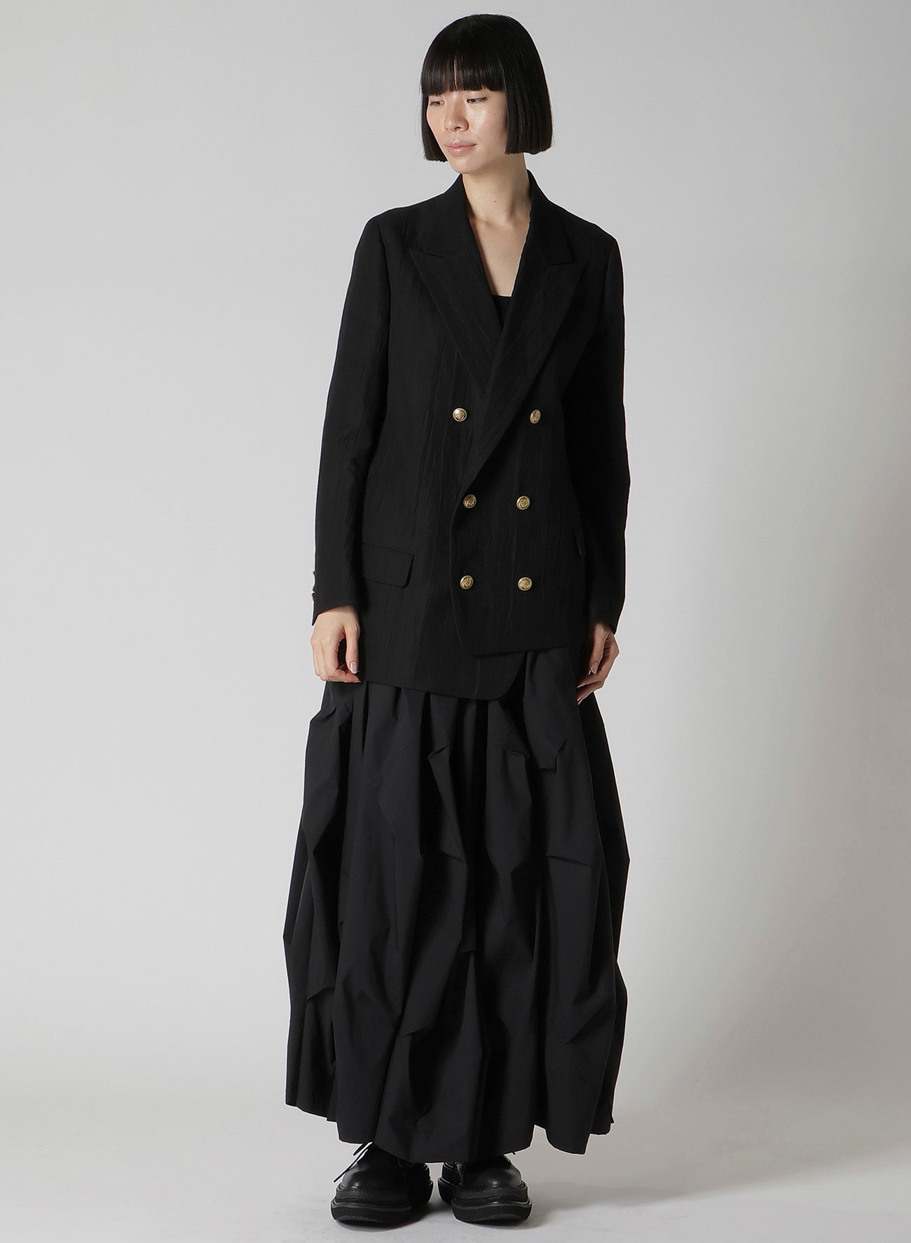 ヨウジヤマモト FT-S51-005 スカート C/PE WEATHER CLOTH SUSPENDER SKIRT – THE SHOP YOHJI YAMAMOTO