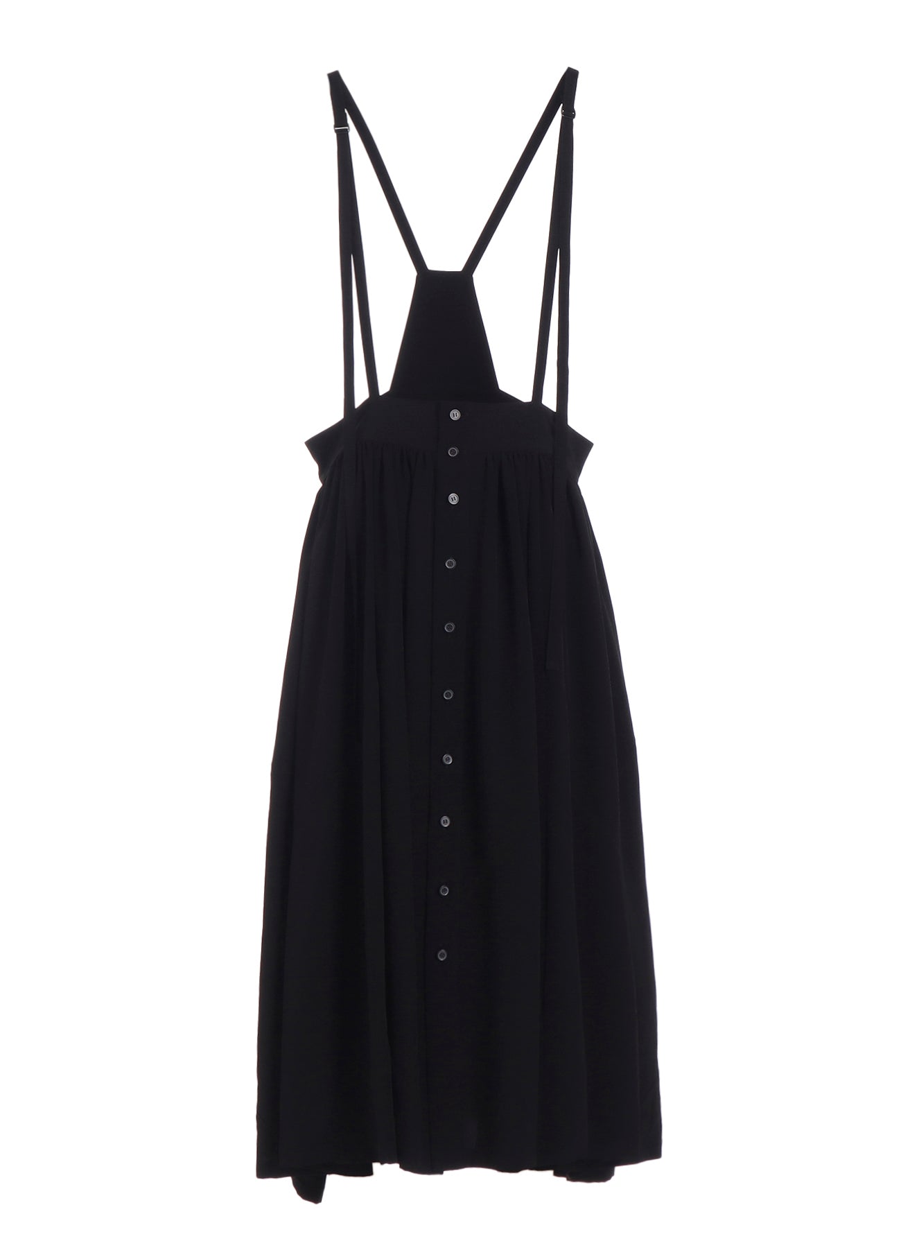 TA/PE CREPE DE CHINE FRONT BUTTON SUSPENDER SKIRT