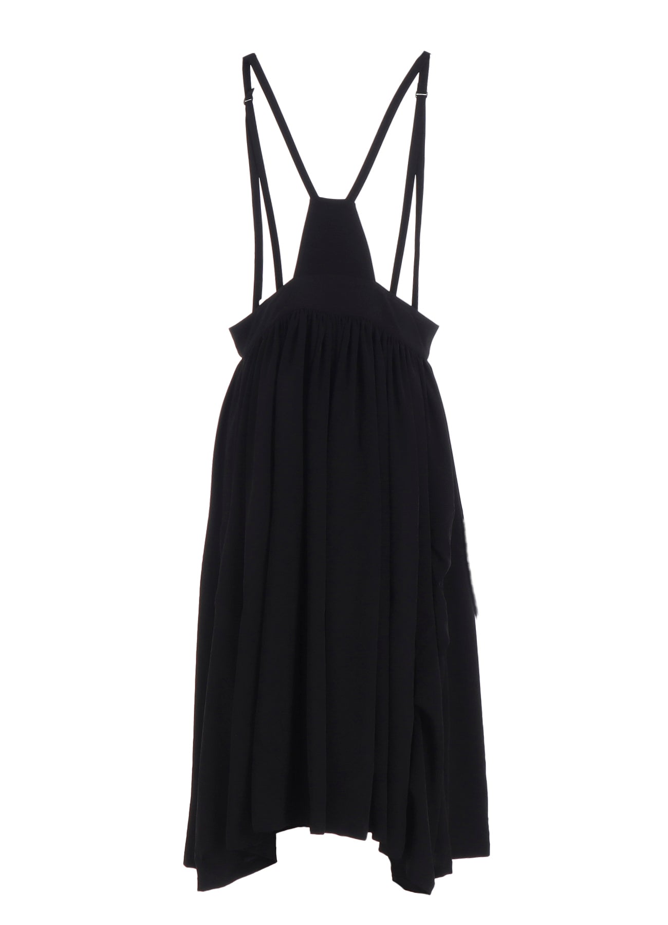 TA/PE CREPE DE CHINE FRONT BUTTON SUSPENDER SKIRT