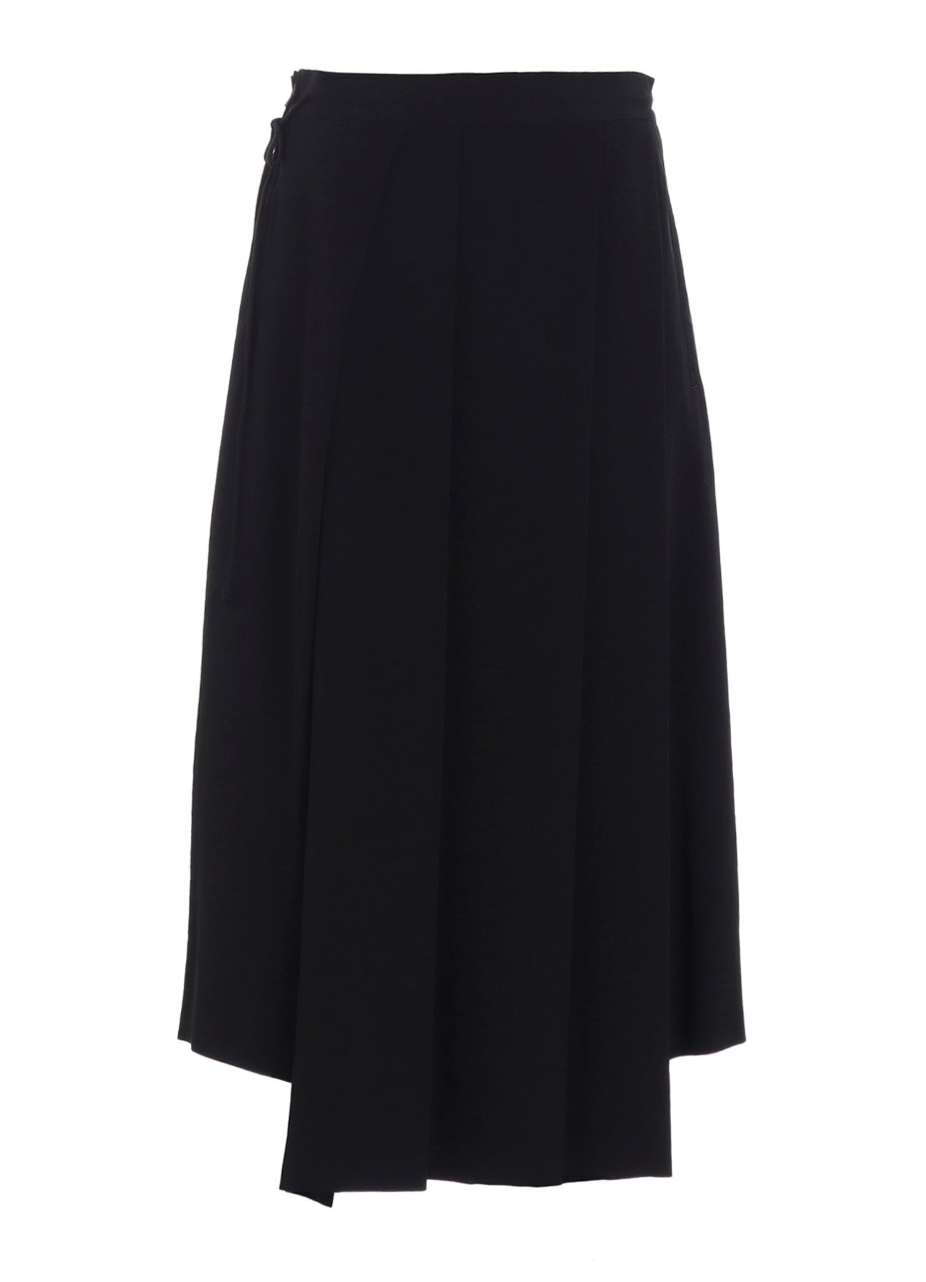 TA/PE CREPE DE CHINE UNBALANCED TUCK SKIRT