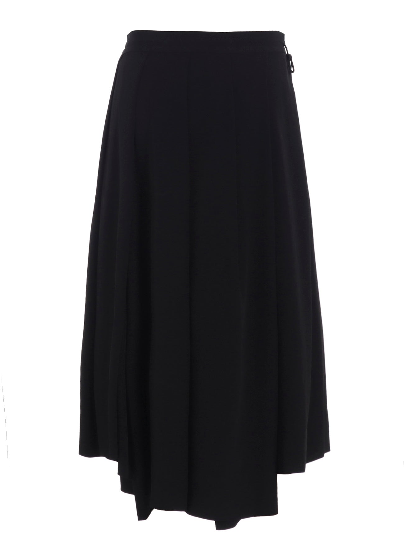 TA/PE CREPE DE CHINE UNBALANCED TUCK SKIRT